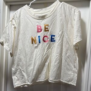 XL mighty fine crop top NWOT